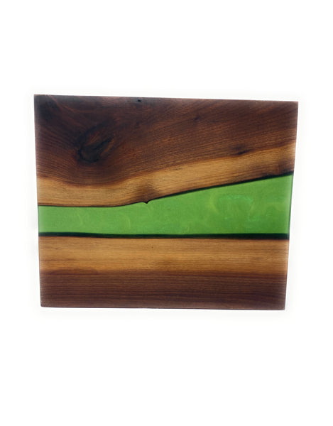 Front side Emerald Green Walnut Wall Art