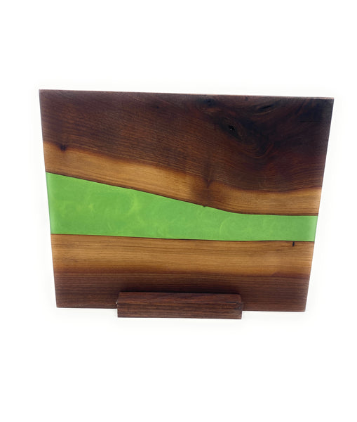 Backside Emerald Green Walnut Wall Art