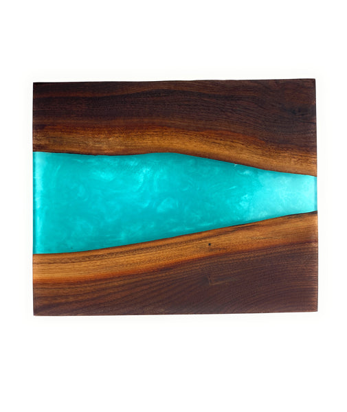 Turquoise Walnut Wall Art