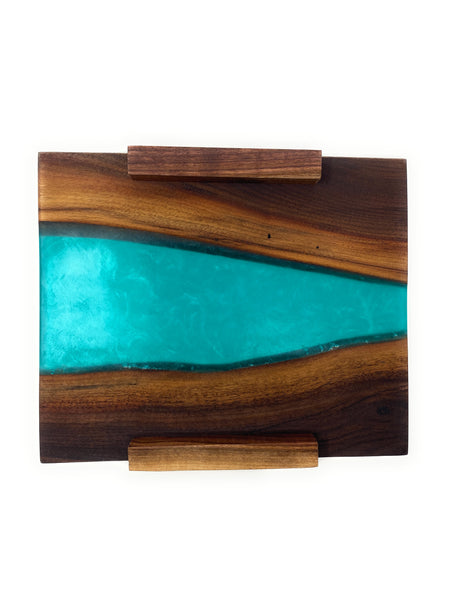 Turquoise Walnut Wall Art